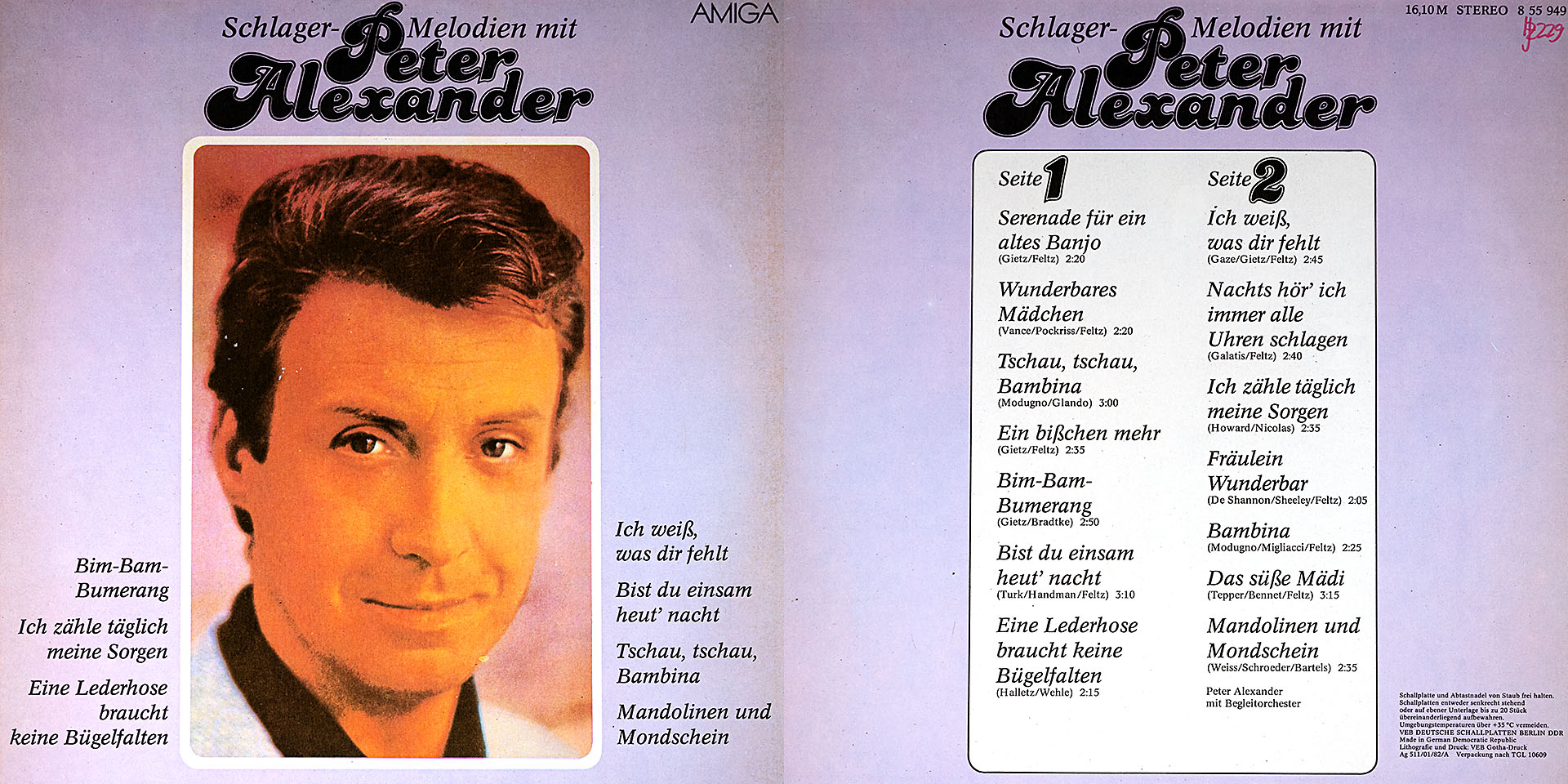 Schlager - Melodien mit Peter Alexander - Peter Alexander